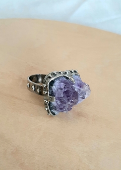 Anillo Amatista Alpaca - comprar online
