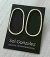 Aros Ovales Martelados Plata