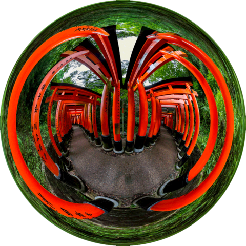 Portavaso de Fushimi Inari-taisha, Kyoto - Burbujas 360