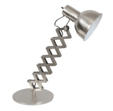 LÁMPARA DE ESCRITORIO METAL CON EXTENSIBLE - COLOR PLATIL O NEGRO - CÓD. 104 (VER VARIANTE DE COLOR) - comprar online