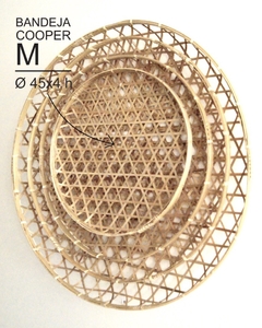 BANDEJA DECORATIVA - MATERIAL BAMBÚ - DISEÑO COOPER - NAVARRA Home