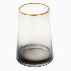 FLORERO DE VIDRIO COLOR HUMO - comprar online