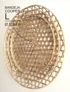 BANDEJA DECORATIVA - MATERIAL BAMBÚ - DISEÑO COOPER en internet