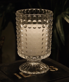 CANDELABRO DE VIDRIO CON BASE - MEDIDAS Ø 11x19 DE ALTO - CÓD. E77278
