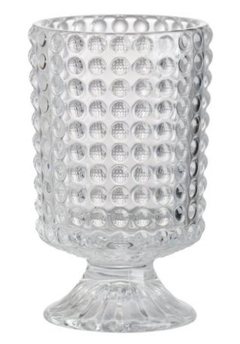 CANDELABRO DE VIDRIO CON BASE - MEDIDAS Ø 11x19 DE ALTO - CÓD. E77278 - comprar online