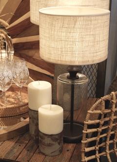 VELA SOJA CON BASE DE CEMENTO - comprar online
