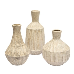 JARRÓN DE CERÁMICA CON TEXTURA TIPO GRANITO - DISEÑO ELTANIN - comprar online