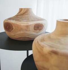 JARRÓN/VAS DE MADERA - MEDIDAS Ø 26x22 DE ALTO - DISEÑO KAUS - NAVARRA Home