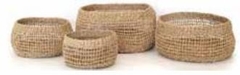 CANASTO DE FIBRAS NATURALES - MATERIAL SEAGRASS - VER 4 VARIANTES DE MEDDIDAS - DISEÑO TYLER - comprar online