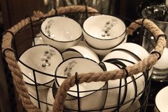 SET X 6 BOWL/ SALSERO DE CERÁMICA - DISEÑO "JACARANDÁ" (Estos objetos pueden tener imperfecciones propias de lo artesanal)