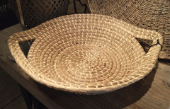 BANDEJA/CANASTA DE FIBRAS NATURALES - VER 2 VARIANTES DE MEDIDAS - DISEÑO AGONDA - comprar online