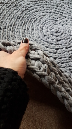 Alfombra Tejida, Gris Topo en internet