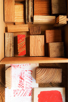 Set de Sellos de Madera ¨Vetas¨