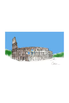 Ilustraciones en Láminas o Cuadros - COLISEO