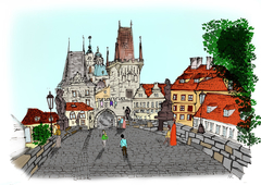 Ilustracion Puente de Carlos