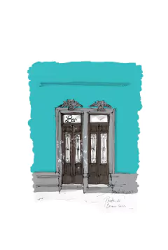 Ilustraciones en Láminas o Cuadros - PUERTAS DE BUENOS AIRES