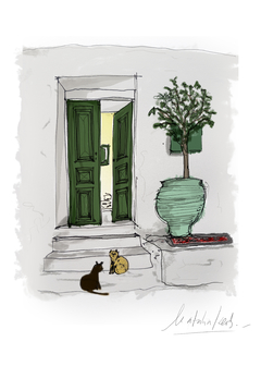 ilustracion puerta