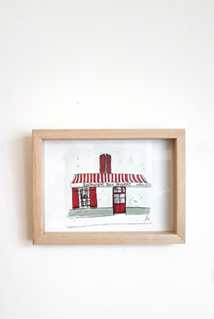 Ilustraciones en Láminas o Cuadros - TIENDA ROJA en Provence, Francia