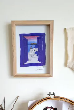 Ilustraciones en Láminas o Cuadros - SANTORINI