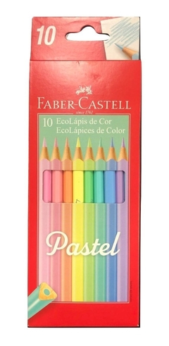 Lapices faber pastel x10u