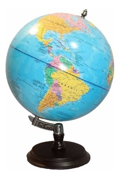 Globo Terraqueo Gloter 30 cm base de madera inclinado (ELBRUS)