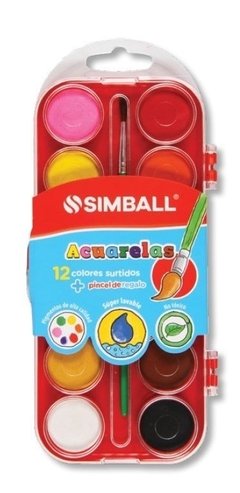 Acuarelas Simball x 12u