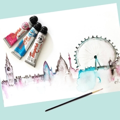 Tempera Alba G1 18ml. (740) Celeste - comprar online