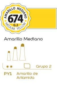 Oleo alba G2 x 18ml. (674) Amarillo mediano