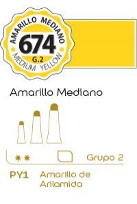 Oleo alba G2 x 60ml. (674) Amarillo mediano