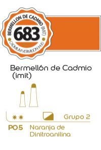 Oleo alba G2 x 60ml. (683) Bermellon de cadmio IMIT