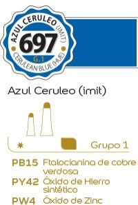 Oleo alba G1 x 60ml. (697) Azul ceruleo IMIT