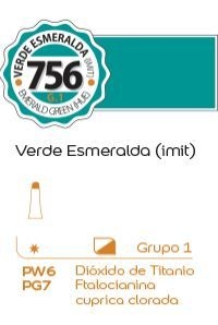 Tempera Alba G1 18ml. (756) Verde esmeralda