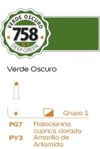 Tempera Alba G1 18ml. (758) Verde oscuro