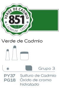 Acrilico Alba G3 x 60ml. (851) Verde de cadmio
