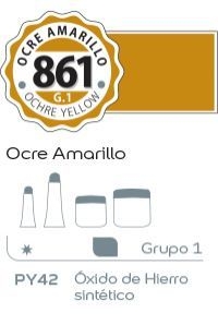 Acrilico Alba G1 x 60ml. (861) Ocre Amarillo