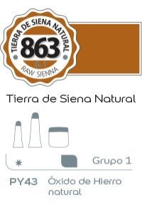 Acrilico Alba G1 x 60ml. (863) Tierra de siena natural