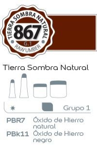 Acrilico Alba G1 x 18ml. (867) Tierra sombra natural