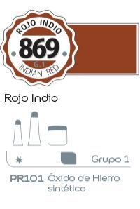 Acrilico Alba G1 x 60ml. (869) Rojo indio