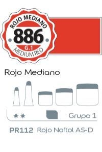 Acrilico Alba G1 x 60ml. (886) Rojo mediano