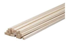 Varilla madera balsa 4x4 90cm - comprar online