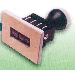 Sello fechador manual c/texto