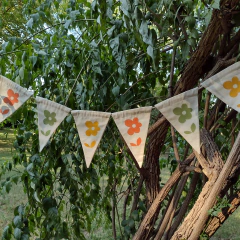 Guía de Banderines De Tela. Flores Pop - Patch-In by Gaby Caporale 