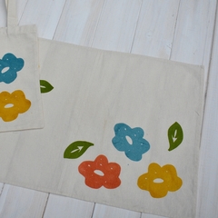 6 Mantelitos con estampa de flores (Pack seis unidades) - Patch-In by Gaby Caporale 