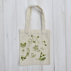 Mini Tote Bag infantil con Estampa de Animales