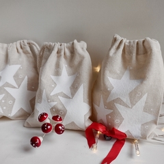 Bolsitas Souvenir Estrella blanca 12 cm x 15cm (pack x 6 unidades)
