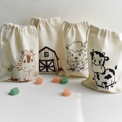 Bolsitas Souvenir Animales de la Granja 12x16 Cm. (pack 6 unidades)