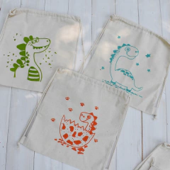 Mochilas con Dinosaurios (Pack x seis unidades) - Patch-In by Gaby Caporale 