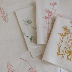 REPASADOR DE LIENZO NATURAL FLORES SILVESTRES - Patch-In by Gaby Caporale 