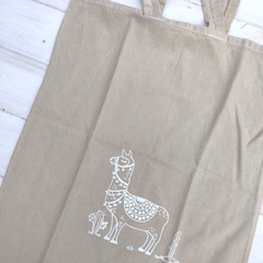 Tote Bag Teñida Llamas - comprar online