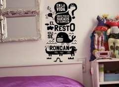 F11 Frase en Vinilo Calado
